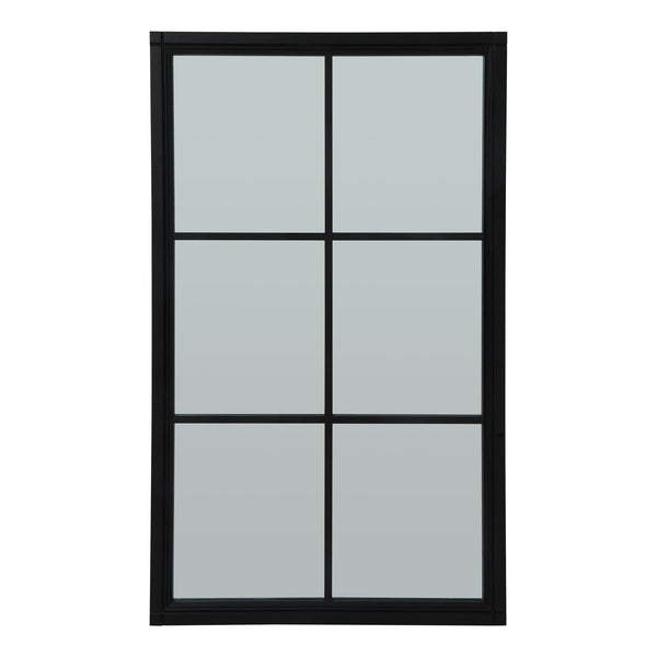 Black Wood Large Window Mirror - Canwell Interiors Limited - Hills