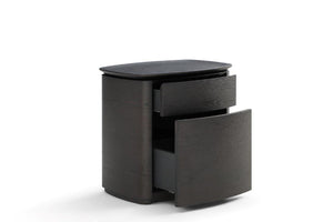Blade Bedside Table - Smoke Oak - Tommy Franks