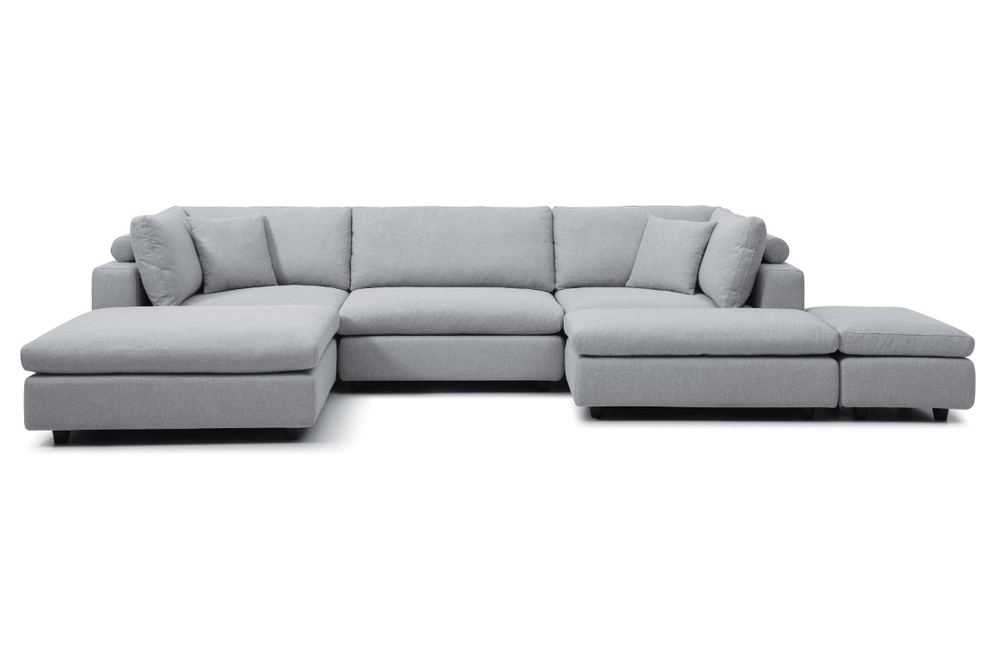 Blanco 6 Piece Modular Sofa - Cool Grey - XShowhome Limited - Tommy Franks