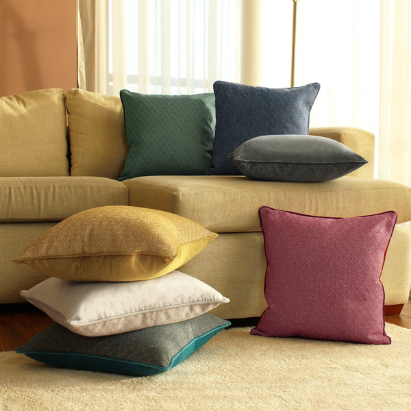 Blenheim 45x45 Feather Filled Cushion Berry - Canwell Interiors Limited - Riva
