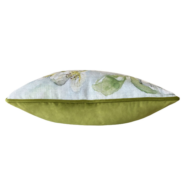 Blossoms Pear 43x43 Feather Filled Cushion Green - Canwell Interiors Limited - Riva