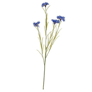 Blue Cornflower Stem - Canwell Interiors Limited - Hills