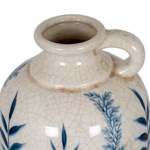 Blue Flora Amphora Jug Vase - Canwell Interiors Limited - Hills