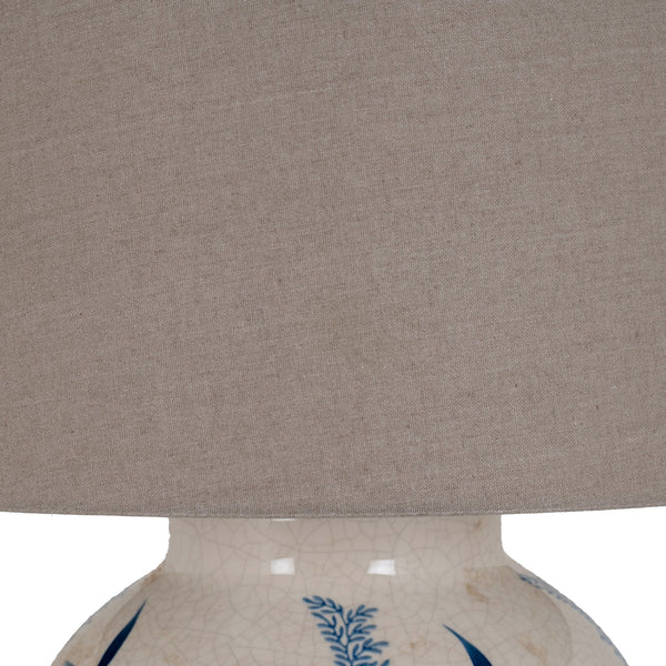 Blue Flora Ceramic Pot Lamp - Canwell Interiors Limited - Hills