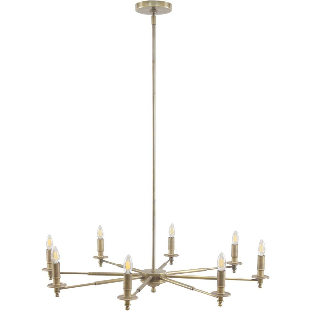 Blythe 8 Light Brass Chandelier - XShowhome Limited - Libra
