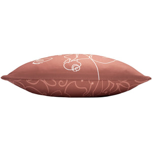 Bodyart 43x43 Feather Filled Cushion Clay Red - Canwell Interiors Limited - Riva