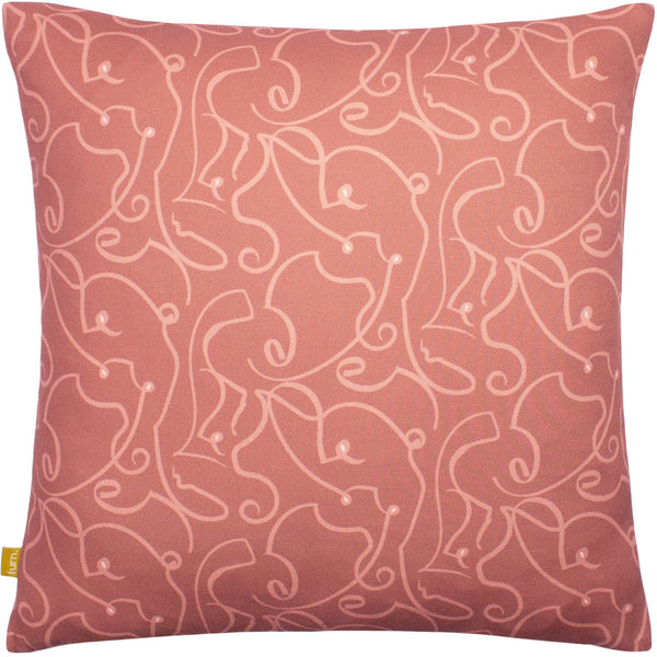 Bodyart 43x43 Feather Filled Cushion Clay Red - Canwell Interiors Limited - Riva