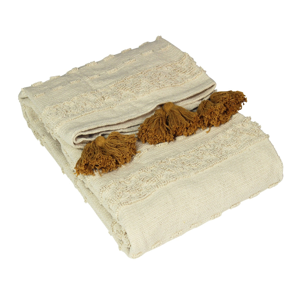 Boho 130x180 Throw Ochre - Canwell Interiors Limited - Riva