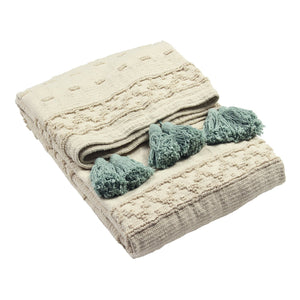 Boho 130x180 Throw Seafoam - Canwell Interiors Limited - Riva
