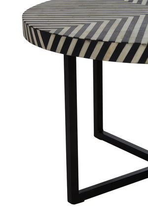 Boho Bone Inlay Coffee Table with Metal Legs - Canwell Interiors Limited - Xshowhome