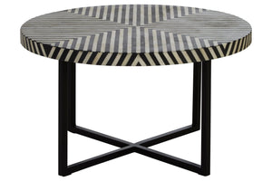 Boho Bone Inlay Coffee Table with Metal Legs - XShowhome Limited - Xshowhome
