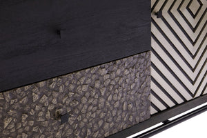 Boho Patterned 2 Door Sideboard with Drawers - XShowhome Limited - Xshowhome