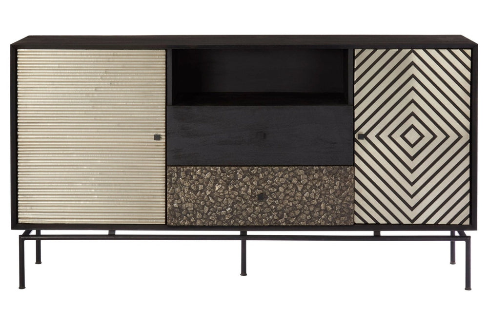 Boho Patterned 2 Door Sideboard with Drawers - XShowhome Limited - Xshowhome