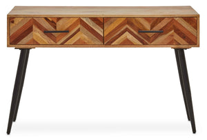 Boho Two Drawer Mango Wood Console Table - XShowhome Limited - Xshowhome