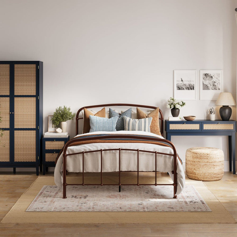 Bordeaux Blue 2 Door Wardrobe - Canwell Interiors Limited - Canwell