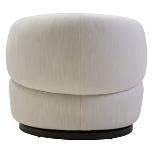 Bordo Textured Cream Curved Swivel Chair - Canwell Interiors Limited - Xshowhome