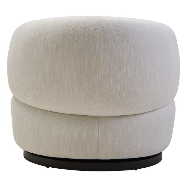 Bordo Textured Cream Curved Swivel Chair - Canwell Interiors Limited - Xshowhome