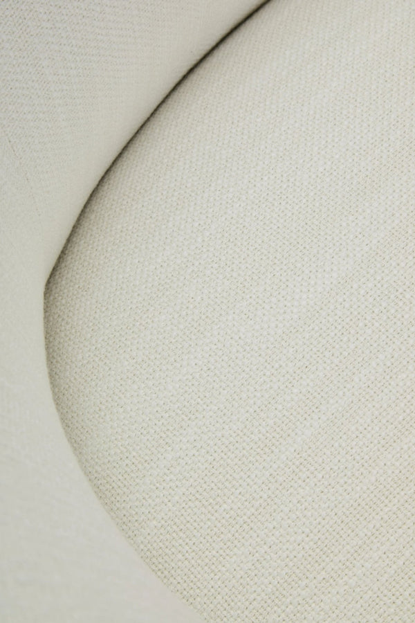 Bordo Textured Cream Curved Swivel Chair - XShowhome Limited - Xshowhome