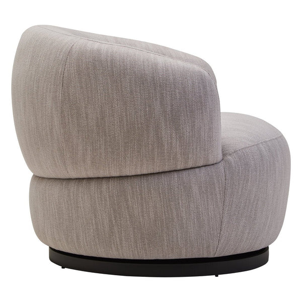 Bordo Textured Grey Curved Swivel Chair - Canwell Interiors Limited - Xshowhome