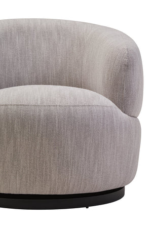 Bordo Textured Grey Curved Swivel Chair - Canwell Interiors Limited - Xshowhome