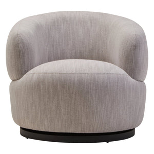 Bordo Textured Grey Curved Swivel Chair - XShowhome Limited - Xshowhome