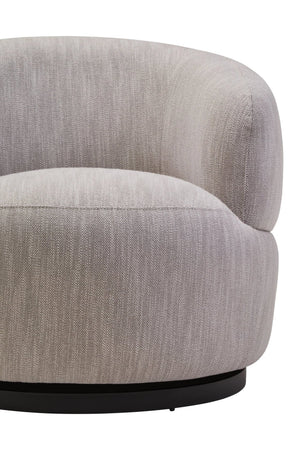 Bordo Textured Grey Curved Swivel Chair - XShowhome Limited - Xshowhome