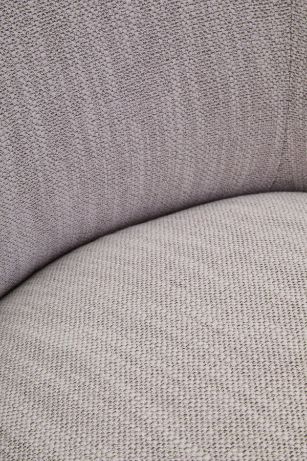 Bordo Textured Grey Curved Swivel Chair - XShowhome Limited - Xshowhome