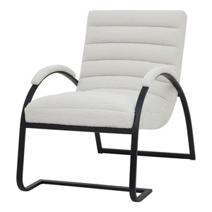 Bouclé Ribbed Ark Chair - Canwell Interiors Limited - Hills