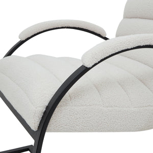 Bouclé Ribbed Ark Chair - Canwell Interiors Limited - Hills