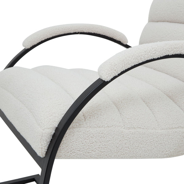 Bouclé Ribbed Ark Chair - Canwell Interiors Limited - Hills