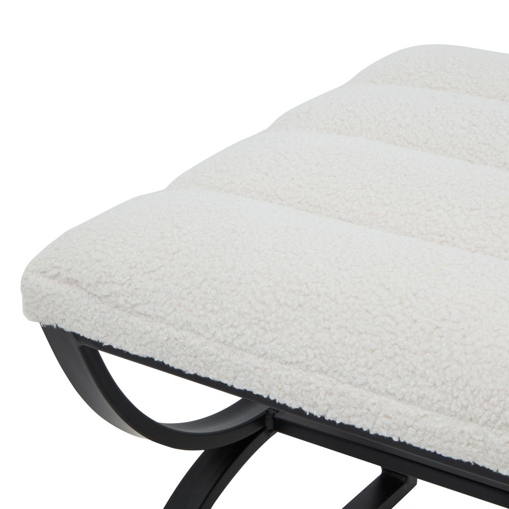 Bouclé Ribbed Footstool - Canwell Interiors Limited - Hills