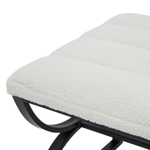 Bouclé Ribbed Footstool - Canwell Interiors Limited - Hills