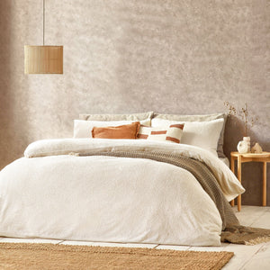 Boucle Single Duvet Set Ecru - Canwell Interiors Limited - Riva