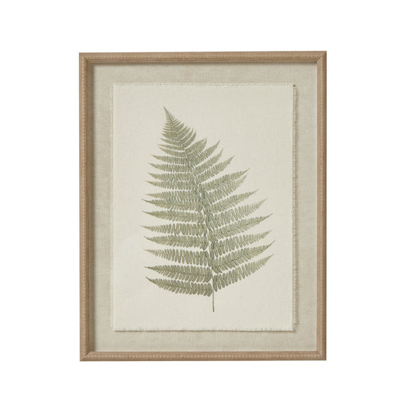 Bracken Art on Texture – Torn Paper with Beaded Frame - Canwell Interiors Limited - Hills