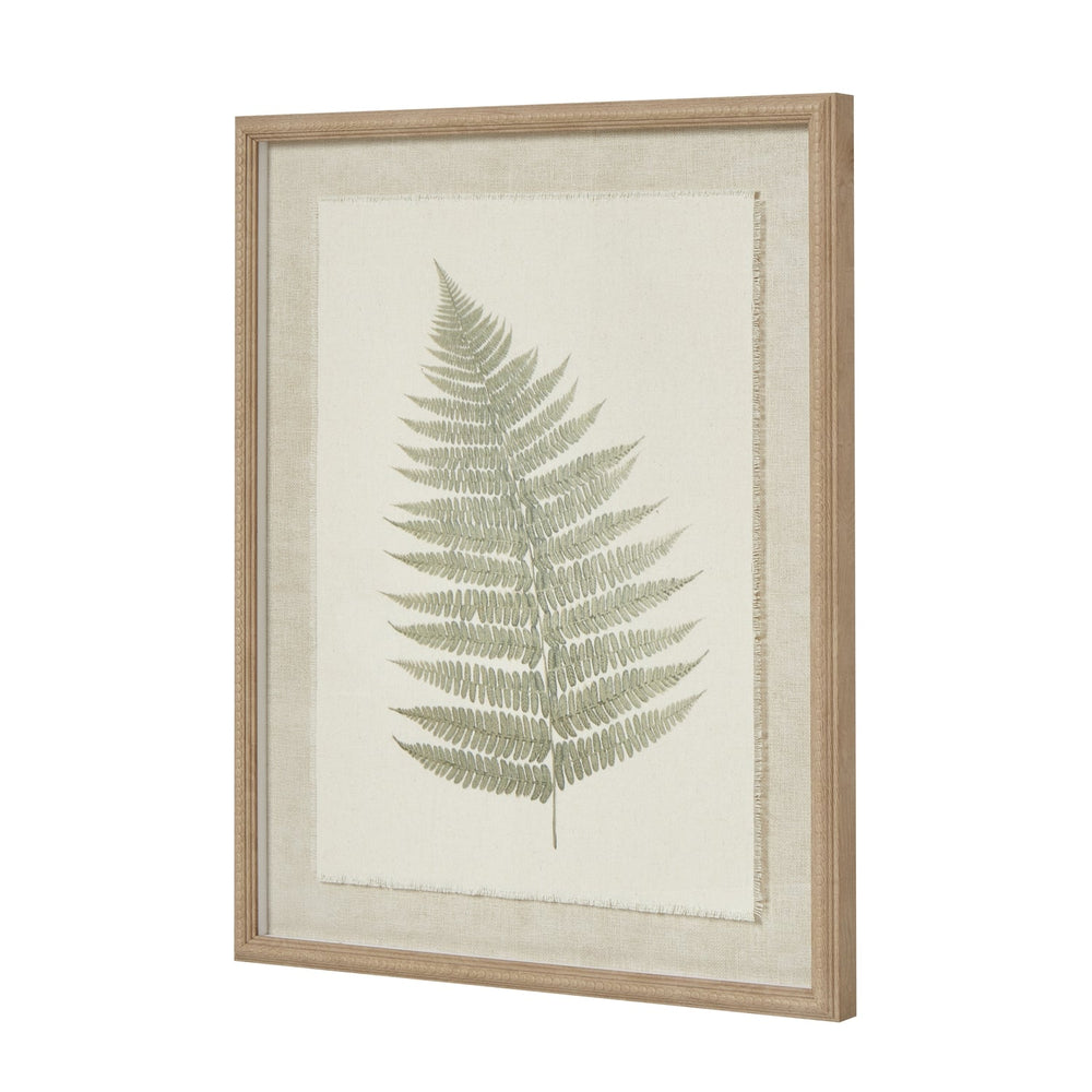 Bracken Art on Texture – Torn Paper with Beaded Frame - Canwell Interiors Limited - Hills