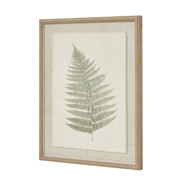 Bracken Art on Texture – Torn Paper with Beaded Frame - Canwell Interiors Limited - Hills