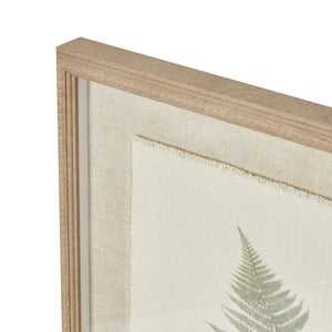 Bracken Art on Texture – Torn Paper with Beaded Frame - Canwell Interiors Limited - Hills