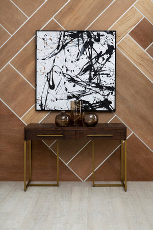 Brando Acacia Wood Effect Console Table with Drawers - Canwell Interiors Limited - Xshowhome