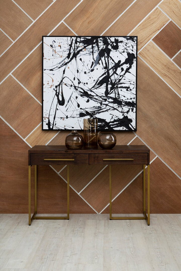 Brando Acacia Wood Effect Console Table with Drawers - Canwell Interiors Limited - Xshowhome