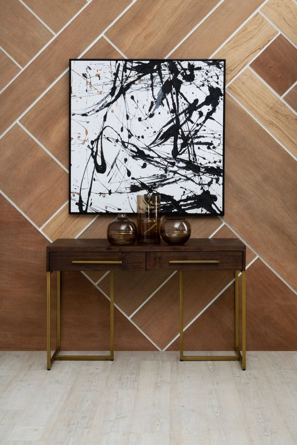 Brando Acacia Wood Effect Console Table with Drawers - XShowhome Limited - Xshowhome