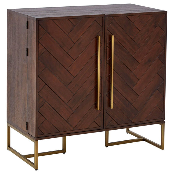 Brando Acacia Wood Effect Drinks Cabinet - Canwell Interiors Limited - Xshowhome