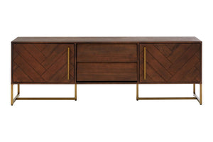 Brando Acacia Wood Effect Media Unit - Canwell Interiors Limited - Xshowhome