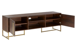 Brando Acacia Wood Effect Media Unit - XShowhome Limited - Xshowhome