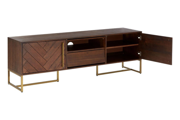 Brando Acacia Wood Effect Media Unit - XShowhome Limited - Xshowhome