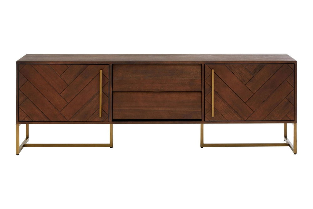 Brando Acacia Wood Effect Media Unit - XShowhome Limited - Xshowhome