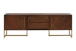 Brando Acacia Wood Effect Media Unit - XShowhome Limited - Xshowhome