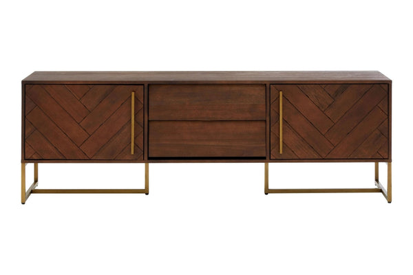 Brando Acacia Wood Effect Media Unit - XShowhome Limited - Xshowhome