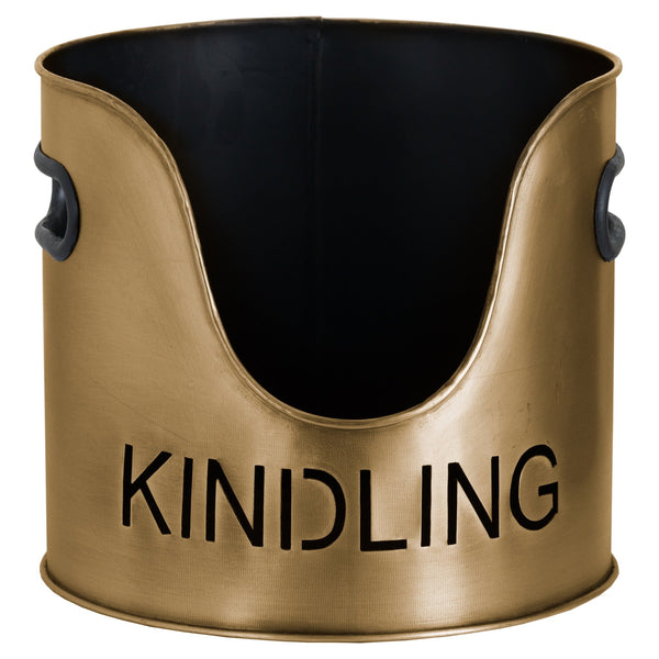 Bronze Finish Logs and Kindling Buckets & Matchstick Holder - Canwell Interiors Limited - Hills