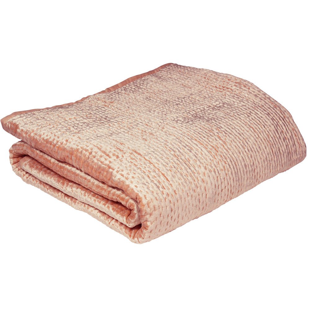 Brooklands 265x265 Bedspread Blush - Canwell Interiors Limited - Riva