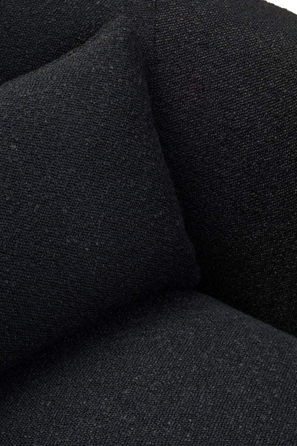 Bruge Textured Black Curved Chair - XShowhome Limited - Xshowhome